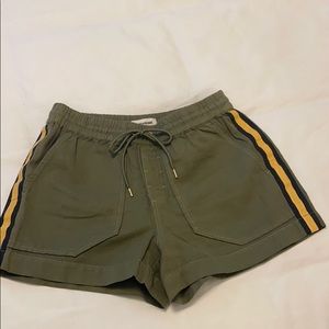 Green cargo shorts